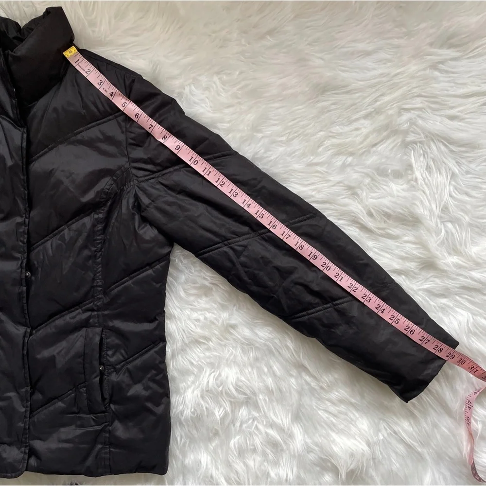 Gap | Women’s Black Medium Lightweight Soft Winter Jacket with Zipper & Buttons